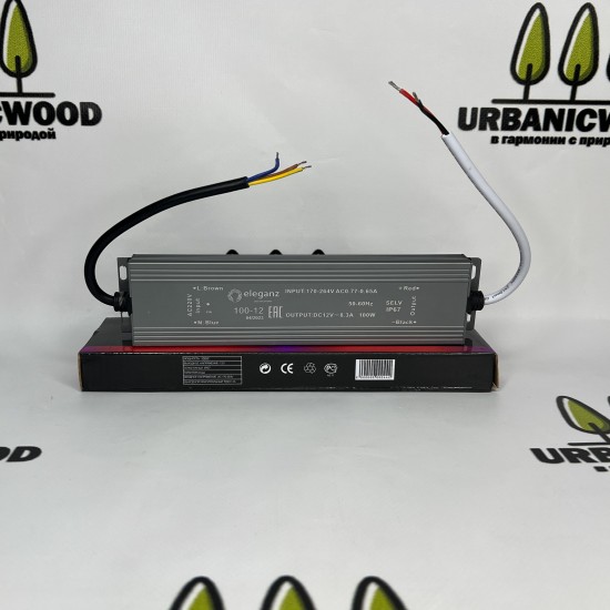 Трансформатор Eleganz 100W 12V IP67