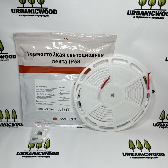Термостойкая светодиодная лента SWG PRO 24V Теплый свет