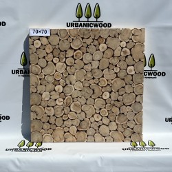 Панно Forest Breath из сибирского можжевельника 70×70см