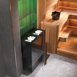 Электрическая печь для бани и сауны Sangens W30/40 GLASS BLACK