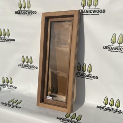 Термоокно из ольхи 100х40см 