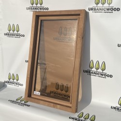 Термоокно из ольхи 100х60см 