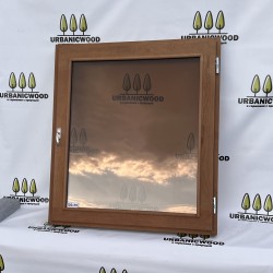 Термоокно из ольхи 100х90см