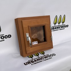 Термоокно из Ольхи 30×30 см