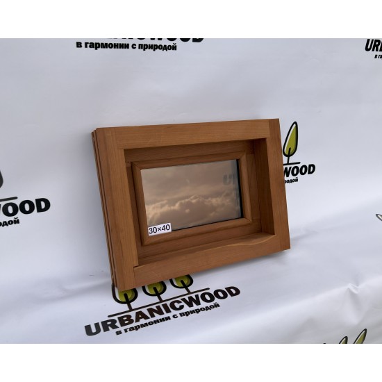 Термоокно из Ольхи 30×40 см