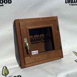 Термоокно из Ольхи 35×35 см