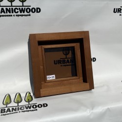 Термоокно из Ольхи 35×35 см