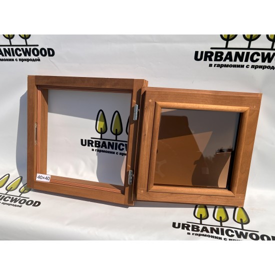 Термоокно из Ольхи 40×40 см