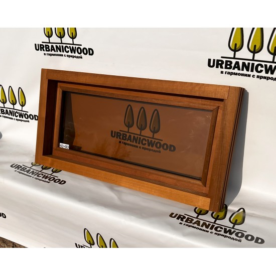 Термоокно из Ольхи 40×80 см