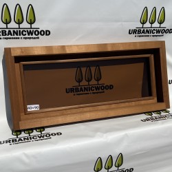 Термоокно из Ольхи 40×90 см