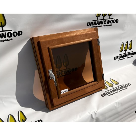 Термоокно из Ольхи 45×45 см