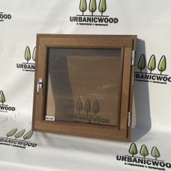 Термоокно из ольхи 60х60см