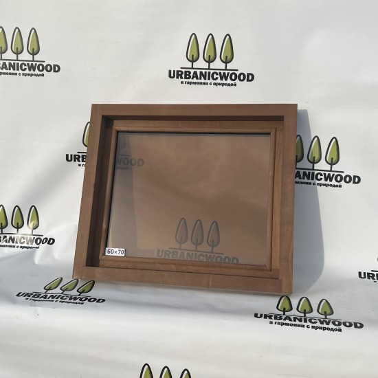 Термоокно из ольхи 60х70см
