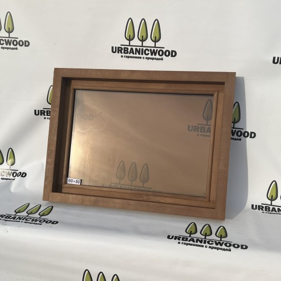 Термоокно из ольхи 60х80см