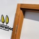 Термоокно из ольхи 80х50см HORIZON