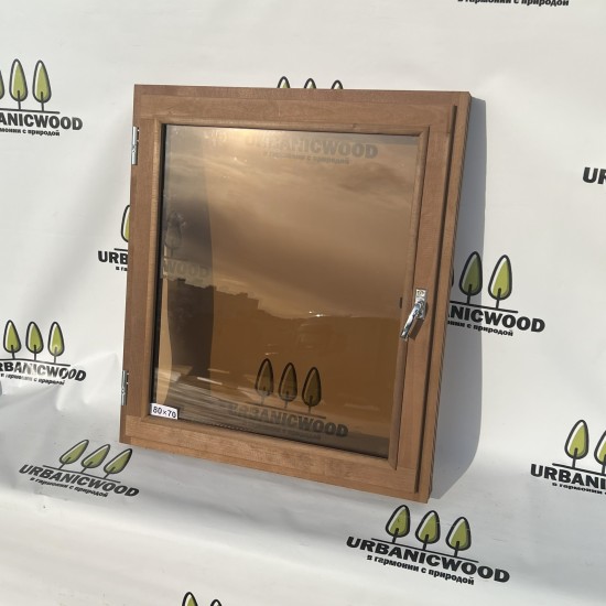 Термоокно из ольхи 80х70см  Термоокно из ольхи 80х70см