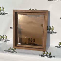 Термоокно из ольхи 80х70см 