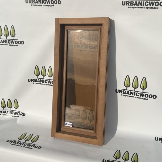 Термоокно из ольхи 90х40см  Термоокно из ольхи 90х40см