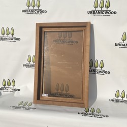 Термоокно из ольхи 90х60см