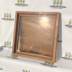 Термоокно из ольхи 90х90см 